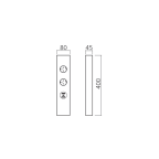 Blok 2 stopcontacten + USB K-Concept