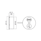 Bloc 1 prise, 1 chargeur USB double encastrable Twist