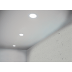 LED-Deckeneinbauleuchte, rund