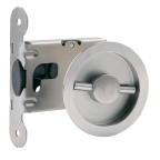 Ensemble fermeture de porte ronde coulissante affleurante