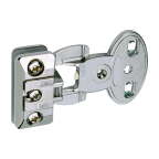 Charnière clipsable à nœud pour porte en verre