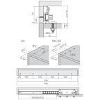 Arbeitsplattenauszug 120 kg