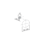 Bouton porcelaine/cuir