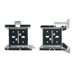 Structure pour porte coulissante double placage