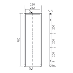 Cadres d'étagère SMART hauteur 780 mm