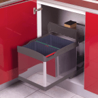Poubelle tri sélectif inox 32 L