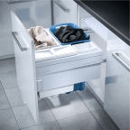 Paniers à linge sur système coulissant