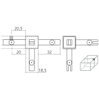 4-weg verbinding CADRO