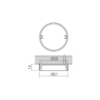 Bague de réhausse pour spot rond