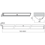 LED opbouwlichtlijst met bewegingssensor