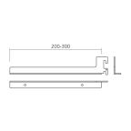 Halter SWIFT für Holztablar