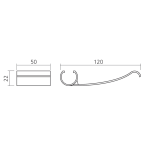 Clips voor horizontale kabelslang