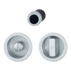 Ensemble rond fermeture porte coulissante