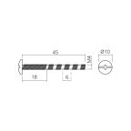Schroef TRL M4 zelfbrekend