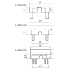 Embout 25x8