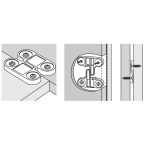 Ferrure d'assemblage à plat