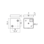 Antenne plate pour serrure électronique