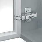 Charnière CLIP top pour porte à cadre aluminium semi-applique