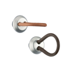 Knopf mit Lederband