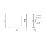 Spot rectangulaire rechargeable Easy