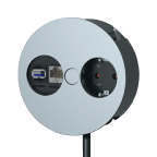 Bloc 1 prise, 1 RJ45 et 1 port USB transfert encastrable Twist