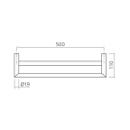 Porte-serviettes double ANGLE