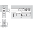 Garniture 1 porte Junior 40/B