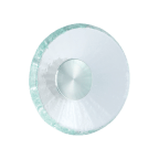 Knop glas gebogen rond