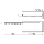 Krawatten- und Gürtelhalter, ausziehbar LINEA