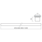LED-Anbaulichtleiste 12 V, Weiß einstellbar