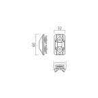 Garniture centrante pour profil mural