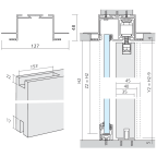Profil pour faux-plafond FRONT