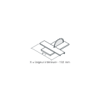 Profil pour façade à l'anglaise TANDEMBOX hauteur M