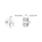 Rosace inox