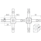 5-weg verbinding CADRO