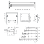 Coulisses simple paroi hauteur 86 mm