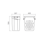 Panier à linge basculant