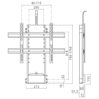 Teleskopsäule für Flachbildschirm