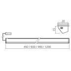 LED opbouwlichtlijst 12 V