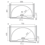Tourniquet demi-lune standard
