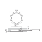 LED spot 230 V Ø55 mm