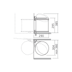 Poubelle ronde 12 L