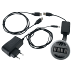 Kabeldurchführung mit USB-Ladegerät und USB-Anschluss