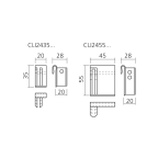 Clip voor plexi rail