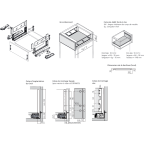 LÉGRABOX free BLUMOTION / TIP-ON BLUMOTION inox hauteur C