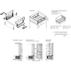 LEGRABOX free BLUMOTION / TIP-ON BLUMOTION Edelstahl Höhe C