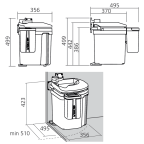 Abfallbehälter EURO-FLEXX 40 L