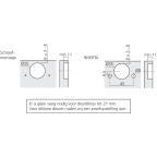 Scharnier CLIP top 170° voor halfopliggende of inliggende deur