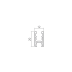 Glasfixierungsprofil CLIPO 16 Glas