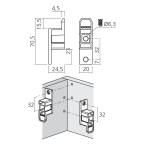 Plattenverbindungsbeschlag mit Rastnase